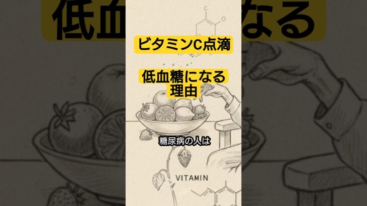 【糖尿病】ビタミンCとインスリンの関係 #ビタミンC #低血糖 #インスリン #健康 #雑学