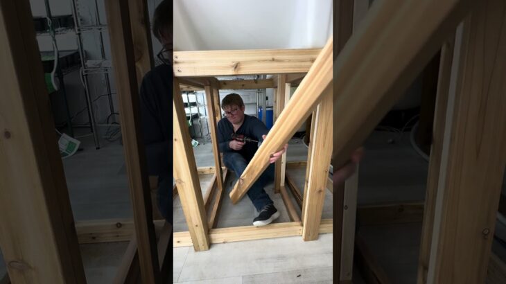 Day 2 of building a custom NFT hydroponics system! #hydroponics #verticalfarming #custom #diy