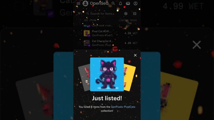 🎉 Exciting News! 🎉Our PixelCats NFT Collection is officially LIVE on OpenSea!