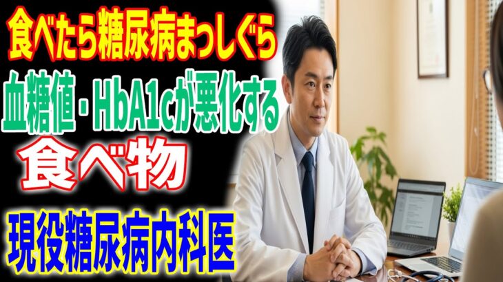 【糖尿病を進行させる食べ物】血糖値・HbA1cを悪化させる原因【専門医の視点】