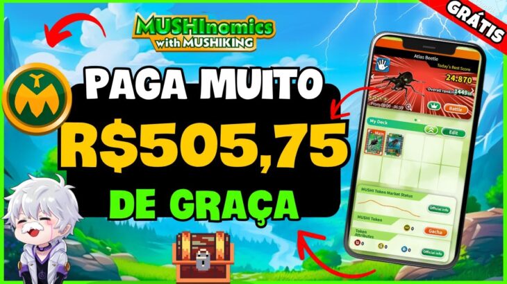🔥 JOGO NFT GRÁTIS MOBILE – PAGANDO MUITO ! Como GANHAR no MUSHINOMICS – JOGO FREE TO PLAY