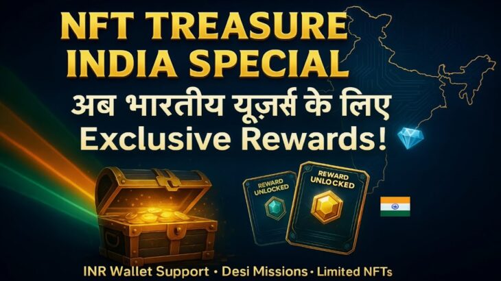 NFT Treasure India Special – अब भारतीय यूज़र्स के लिए Exclusive Rewards और INR Wallet Support! 🇮🇳💎