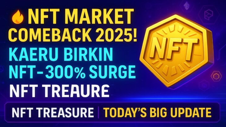 NFT Treasure – आज के ताज़ा NFT Updates 🔥 | Kaeru Birkin 300% Surge | NFT Market Recovery 2025