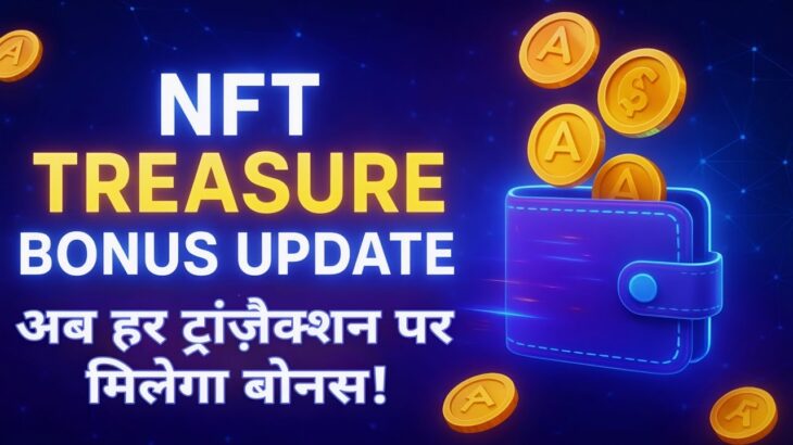 “NFT Treasure का नया रिवॉर्ड सिस्टम 🚀 | हर ट्रांज़ैक्शन पर मिलेगा बोनस 💎 | Web4 Reward Update 2025”