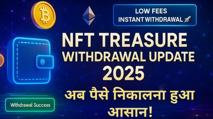 💎 NFT Treasure का नया Withdrawal Update 2025 | Instant Withdrawal, Low Fees & Security Upgrade!