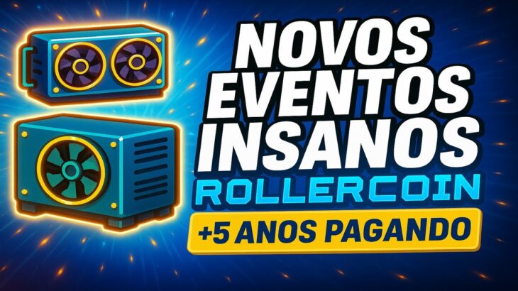 NOVOS EVENTOS INSANOS NO MAIOR JOGO NFT DE MINERAÇÃO ROLLERCOIN