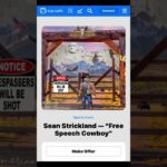 New drop in the Sports Icons Collection / xrpcafe!Sean Strickland — “Free Speech Cowboy” 1/1 NFT