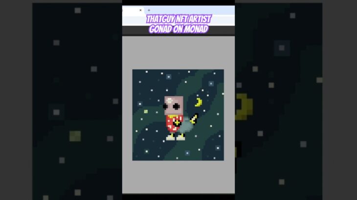 TMA Fan-art Gonad #nft collection on #monad #art #pixelart #shorts
