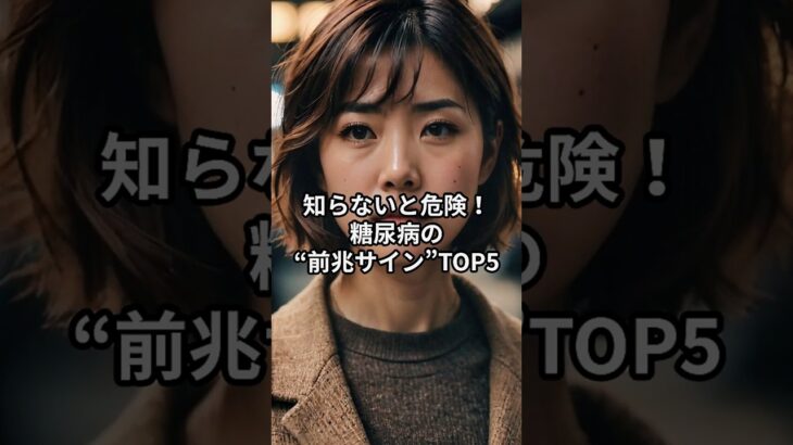 知らないと危険！糖尿病の“前兆サイン”TOP5#糖尿病#shorts #健康#健康雑学