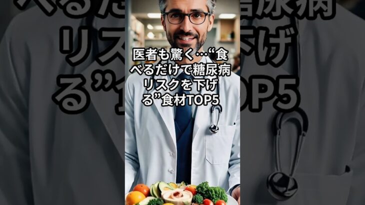 医者も驚く…“食べるだけで糖尿病リスクを下げる”食材TOP5#糖尿病#shorts #健康#健康雑学