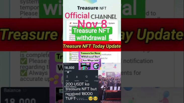 Teasure NFT withdraw system big update Nov 8😱😱#short #viral #everyone #like #shere #subscribe