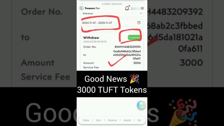 Today’s New Update of Treasure NFT 27 November 2025