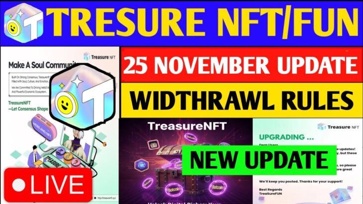 Treasure Fun Playstore Comeback 🤯 treasure fun withdrawal | treasure nft latest update