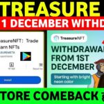 Treasure Fun Playstore Comeback 🥳 treasure fun withdrawal | treasure nft latest update