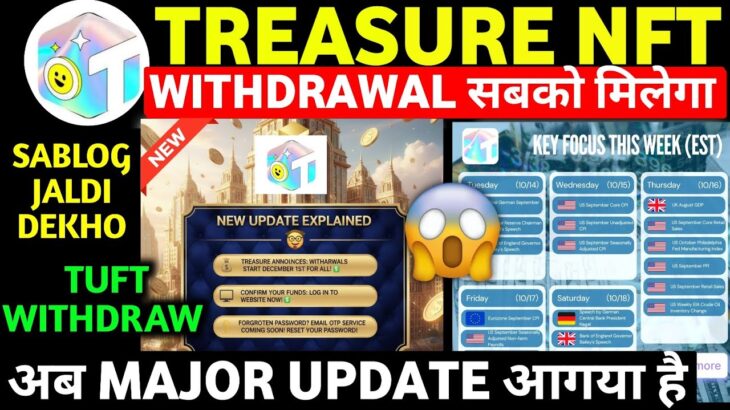 Treasure Fun Withdrawal Date ✅️ treasure fun withdrawal | treasure nft latest update