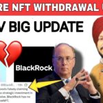Treasure NFT 1 November withdrawal update || BlackRock की माने या nft की @manu_chhina