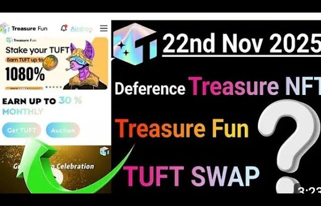 Treasure NFT New Updates Today |TUFT Swap kaise kare |