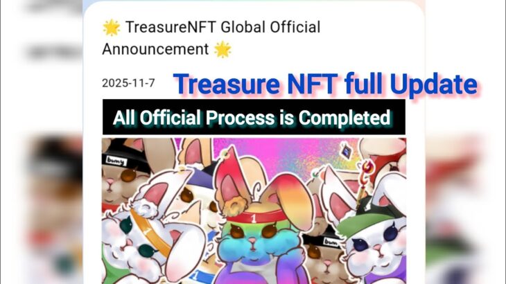 Treasure NFT Today’s Update |Treasure NFT full Detail about withdrawal |New Announcement and Detail