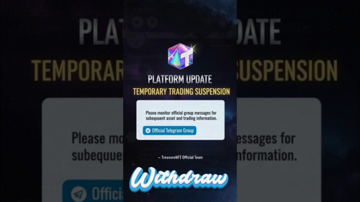 🚨Treasure NFT / Treasure Fun Latest Update 19th November 2025 | Withdrawal Coming Soon Update 🔥