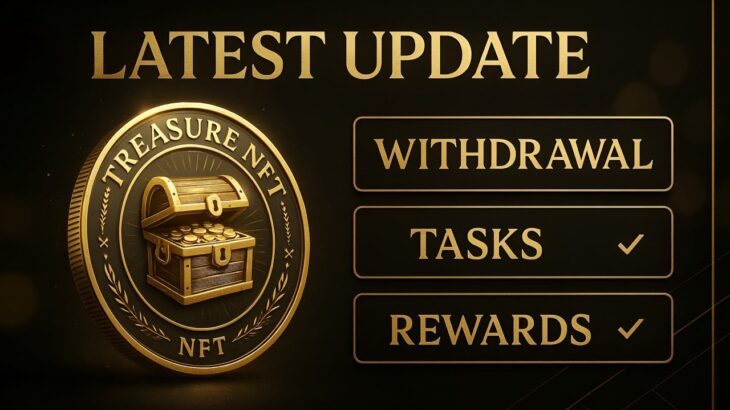 Treasure NFT का आज का लेटेस्ट अपडेट | Withdrawal Proof, New Tasks, Rewards Breakdown | Full Details