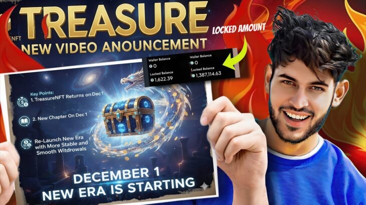 Treasure NFT new Withdrawal Update | TreasureNFT new Era | NovaNFT locked Amount | TradeWithAamir