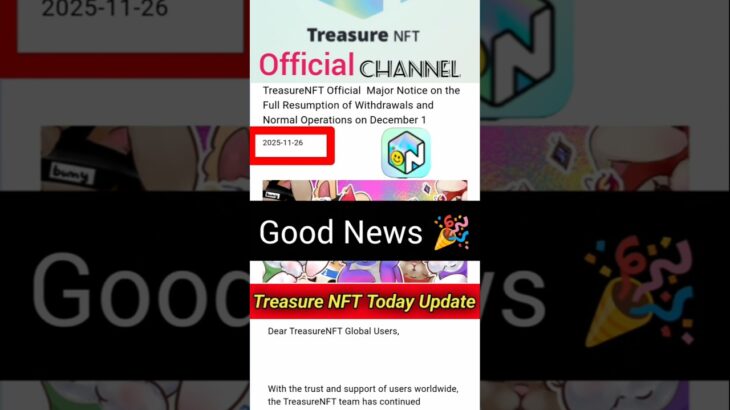 Treasure NFT official big news #nft #short #viral #everyone #love
