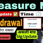Treasure NFT withdrawal update | Treasure Nft new update 2 November { Education prosper Only}