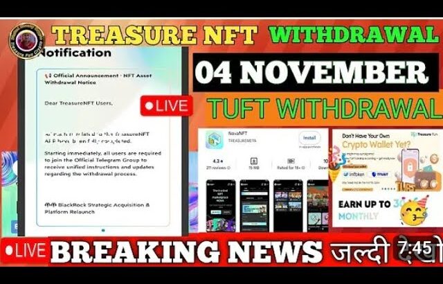 Treasure Nft Withdrawal ||News Treasure Fun Withdrawal | TreasureNft New Updatd