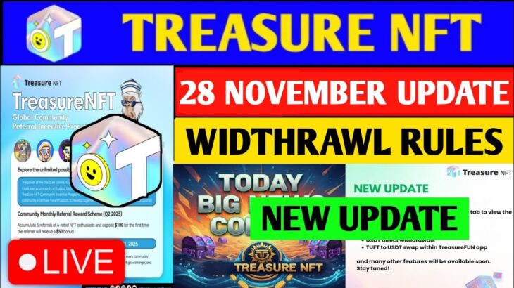 Treasure Nft Withdrawal Process🥳 | Treasure Fun Withdrawal | Treasure Nft New Update |Account verify