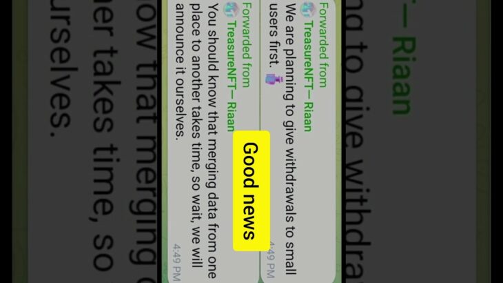 Treasure Nft Withdrawal opening soon