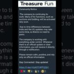 Treasure Nft community notic