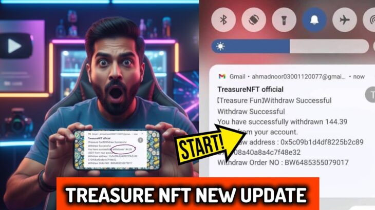 Treasure nft New update today 🥳 4 Nov update #treasurenft #treasurenftupdate #treasurenftwithdrawal