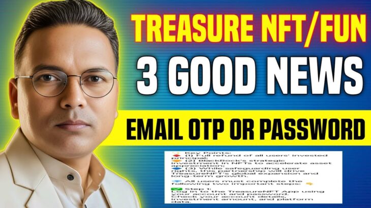 Treasurefun//Treasure NFT New Update//Email OTP Start//3 Good News