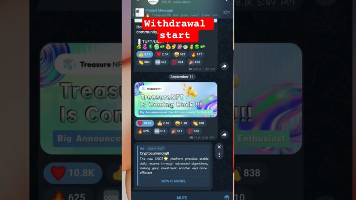 Tresure nft withdrawal today #tresnding #viralvideo #tresurenft