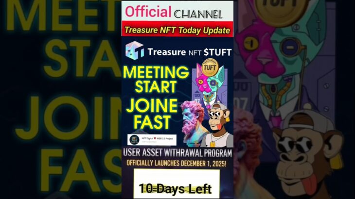 just 10 days left withdraw. fist join treasure NFT👍 #short #video #everyone #like #subscribe