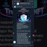 l Telegram Channel Official update of TRESURE NFT About withdrawal l #treasure #viralvideo #viral