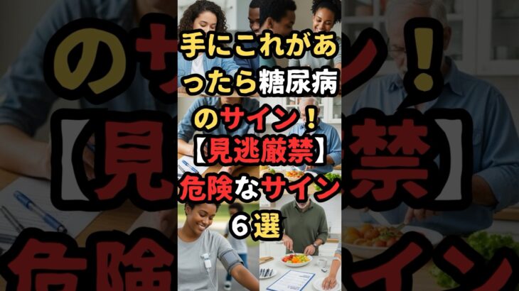 手にこれがあったら糖尿病のサイン６選　#健康　#健康習慣　#shorts #雑学