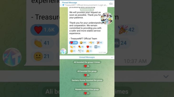 treasure nft new update email verification update