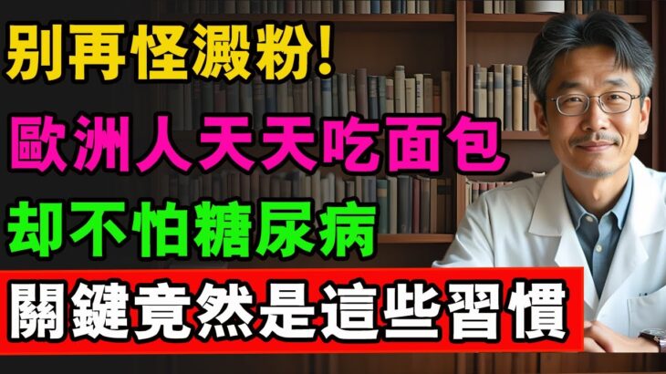 別再怪澱粉！歐洲人天天吃麵包，卻不怕糖尿病，關鍵竟然是這些習慣#養老 #中老年生活 #糖尿病 #糖尿病予防 #糖尿病飲食 #糖尿病逆转