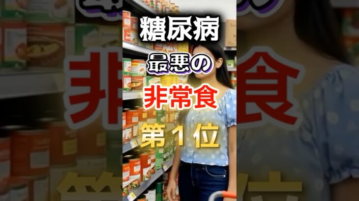 【１位は甘いものじゃない⁉】糖尿病になりやすい最悪の非常食 #健康 #雑学 #開運 #知恵 #医学 #名言