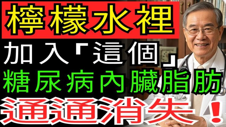 跟檸檬水一起喝就能讓糖尿病和內臟脂肪完全消失！ | 糖尿病管理 | 體質改善 | 長壽秘訣 |