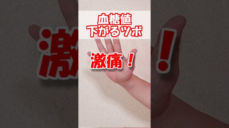 【血糖値】下がるツボ　激痛❗　#森田カイロプラクティック #ツボ押し #セルフケア #整体
