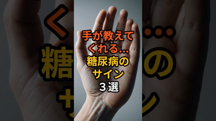 手が教えてくれる、糖尿病のサイン３選　#雑学 #健康 #健康生活 #病気 #医療 #予防