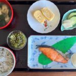 【糖尿病の食事】シャケの塩焼き&だし巻き玉子、ぬか漬けを添えて。とにかく三食！無理はしない
