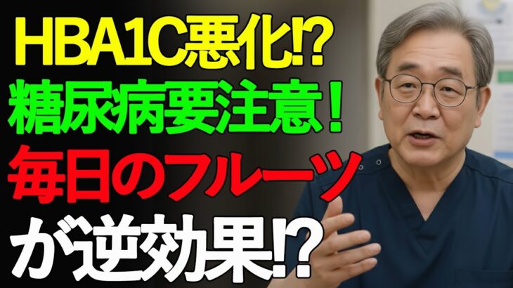 【医師断言】糖尿病の方は避けて！血糖値を爆上げする危険フルーツ #健康 #寿命