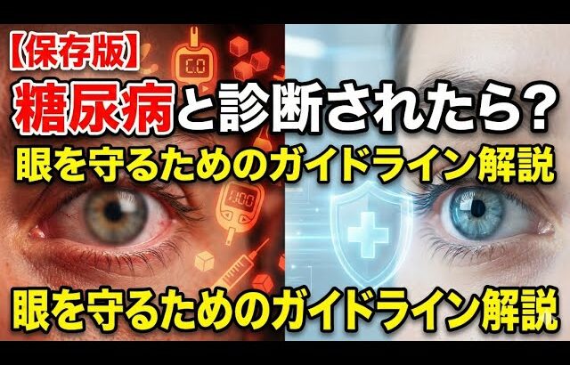 【保存版】糖尿病と診断されたら？眼を守るためのガイドライン解説