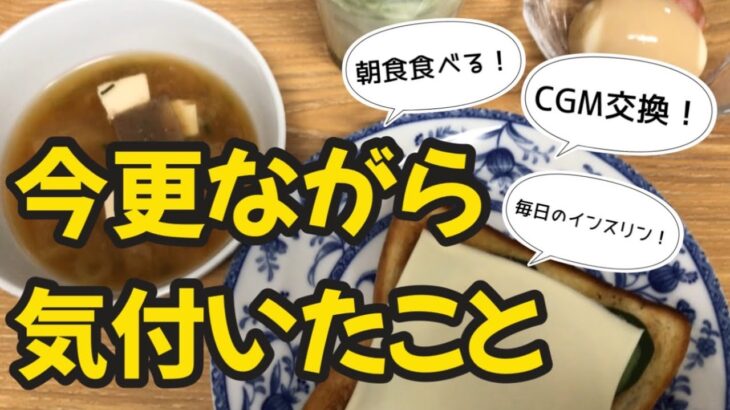 【1型糖尿病】朝食内容　ポンプ歴10年越えで今更ながら気付いたこと【CGM】ミニメド780G