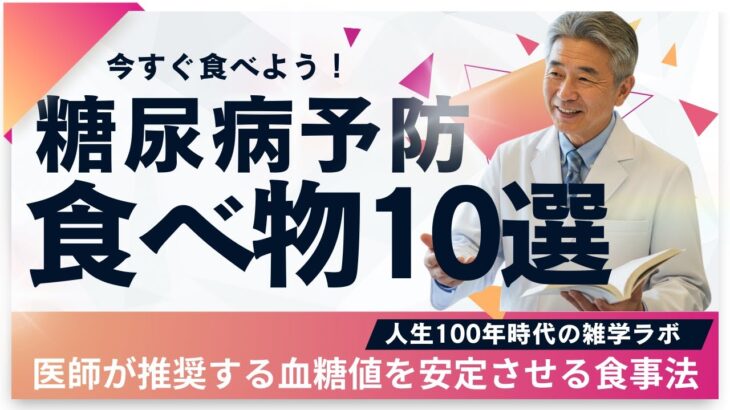 今すぐ食べよう！糖尿病を予防する食べ物10選 – 医師が推奨する血糖値を安定させる食事法 #健康 #健康習慣 #腸活 #雑学