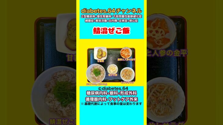 【鯖混ぜご飯】 塩分は1日5g#2型糖尿病#CKD#ASO#狭心症#白内障#食事療法#自炊記録#提出用画像