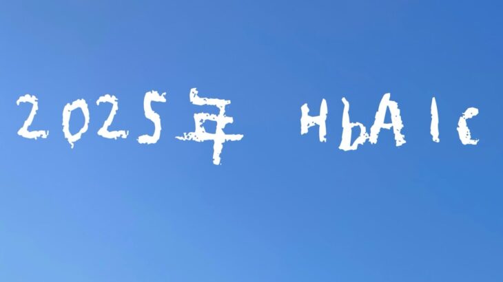 【糖尿病】 2025年 HbA1cまとめ  ふりかえり   入院外来点滴頑張った1年間でした☺︎